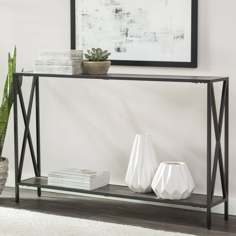 Andover Mills Abbottsmoor Metal Frame Console Table & Reviews Wayfair